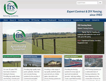 Tablet Screenshot of frsfencing.ie